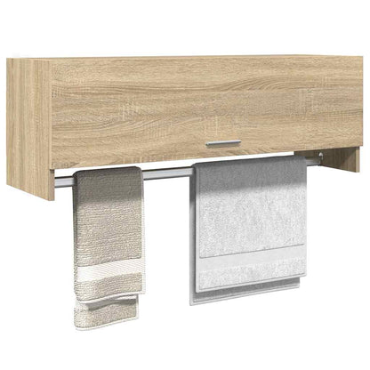 808236 vidaXL Wardrobe Sonoma Oak 100x32,5x35 cm Engineered Wood 3