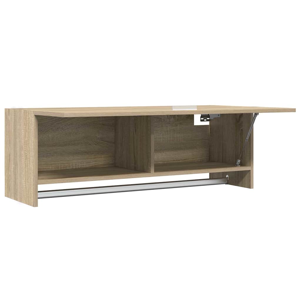 808236 vidaXL Wardrobe Sonoma Oak 100x32,5x35 cm Engineered Wood 5