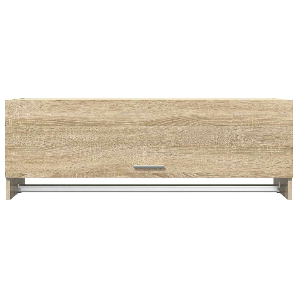 808236 vidaXL Wardrobe Sonoma Oak 100x32,5x35 cm Engineered Wood 4