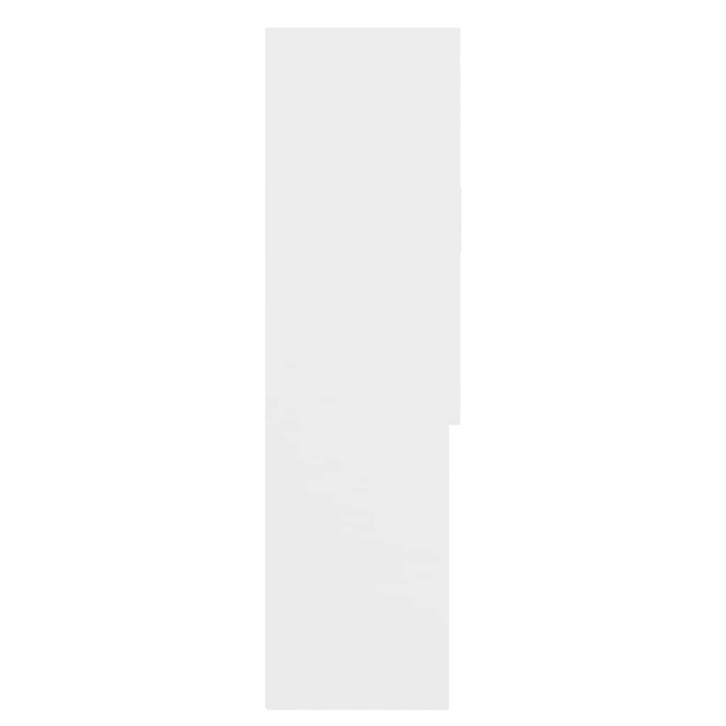 vidaXL Washing Machine Cabinet White 70.5x25.5x90 cm 4