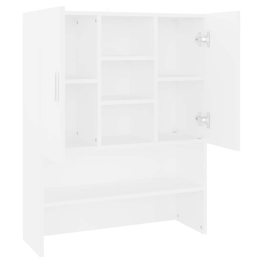vidaXL Washing Machine Cabinet White 70.5x25.5x90 cm 5