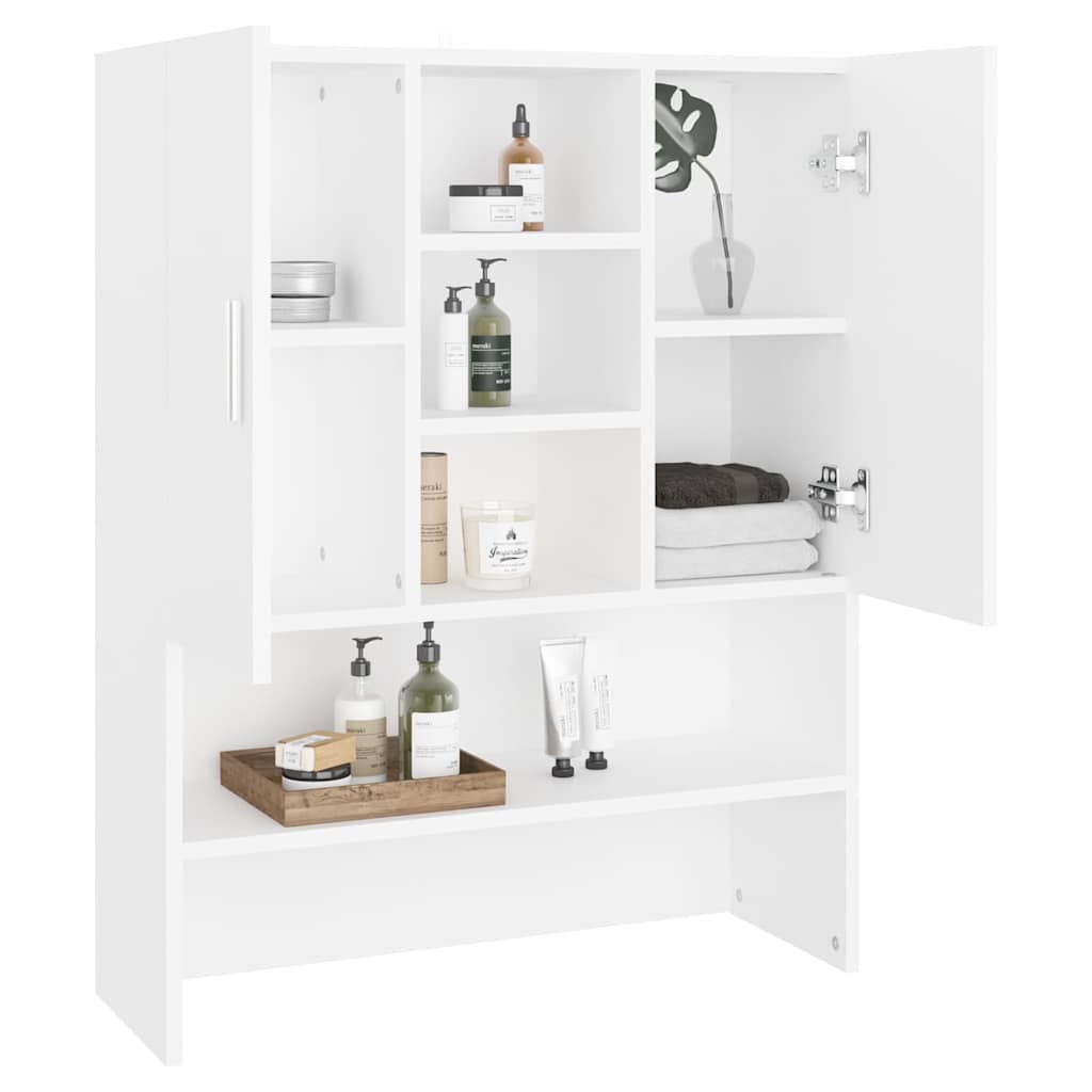 vidaXL Washing Machine Cabinet White 70.5x25.5x90 cm 6