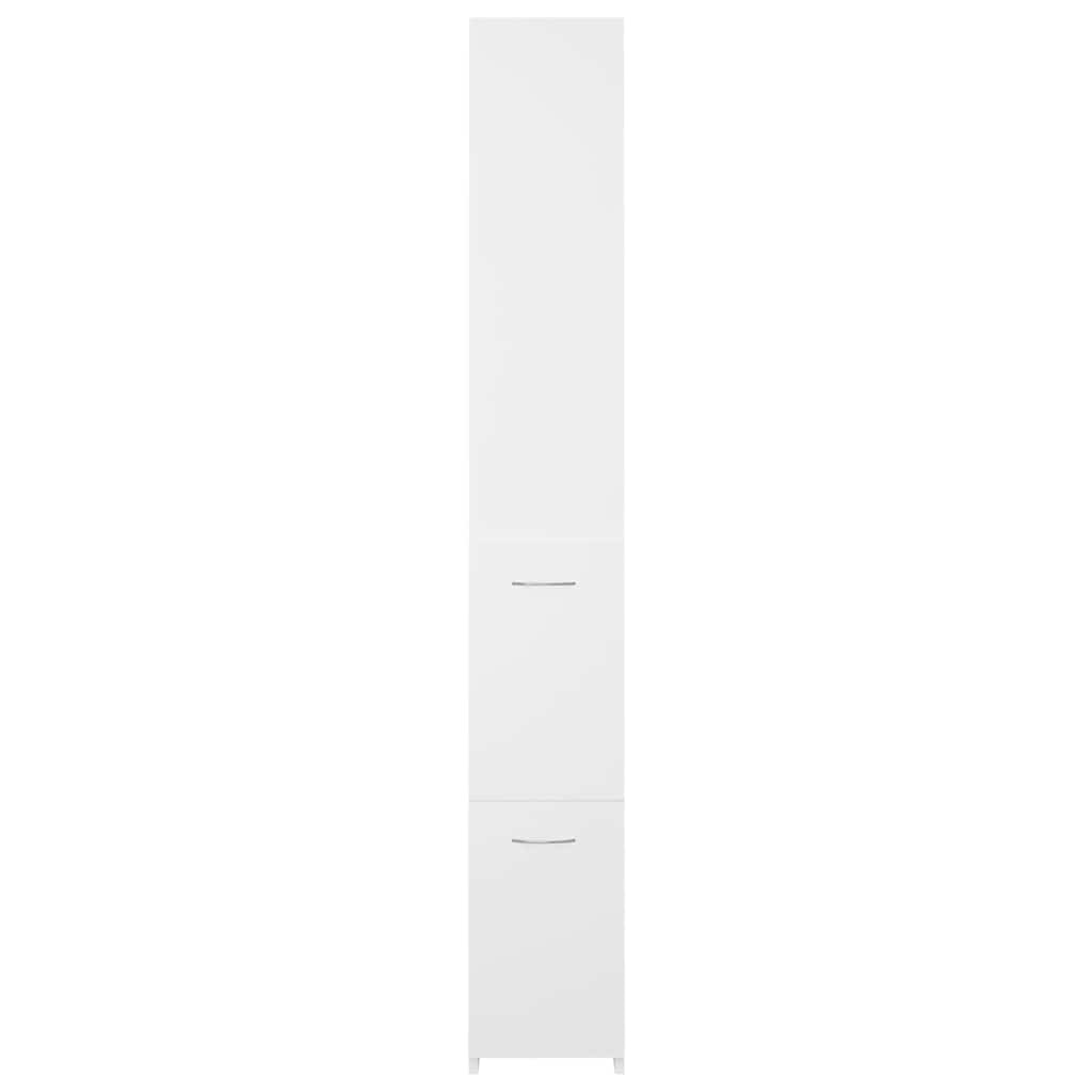 vidaXL Bathroom Cabinet White 25x26,5x170 cm Engineered Wood 4