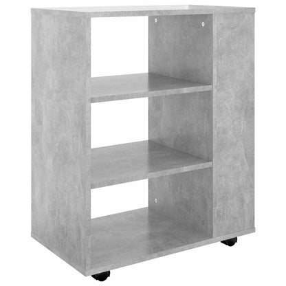 vidaXL Storage Cabinet | Concrete grey | Engineered wood | Rollable 2