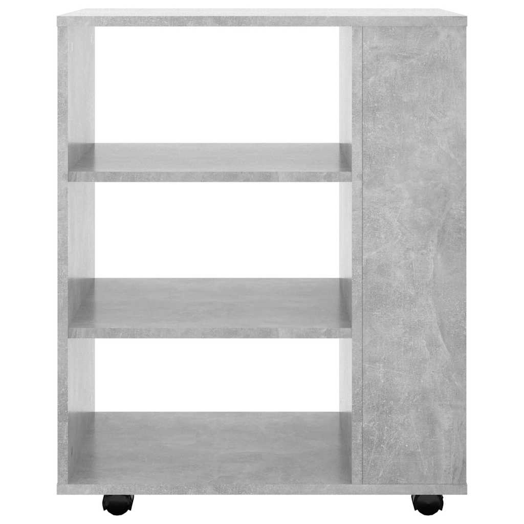 vidaXL Storage Cabinet | Concrete grey | Engineered wood | Rollable 4