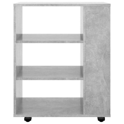 vidaXL Storage Cabinet | Concrete grey | Engineered wood | Rollable 4