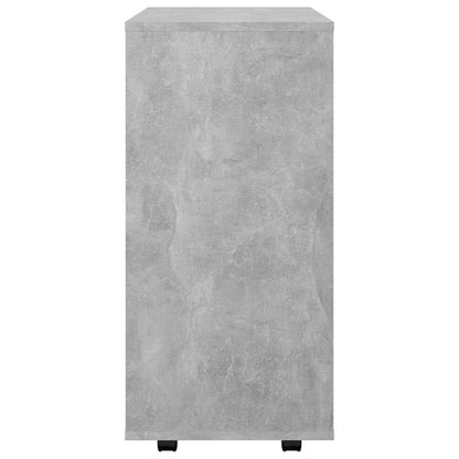 vidaXL Storage Cabinet | Concrete grey | Engineered wood | Rollable 6