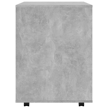 vidaXL Rolling Cabinet Concrete Grey 60x53x72 cm Engineered Wood 6