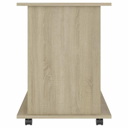 vidaXL Rolling Cabinet Sonoma Oak 60x45x60 cm Engineered Wood 5