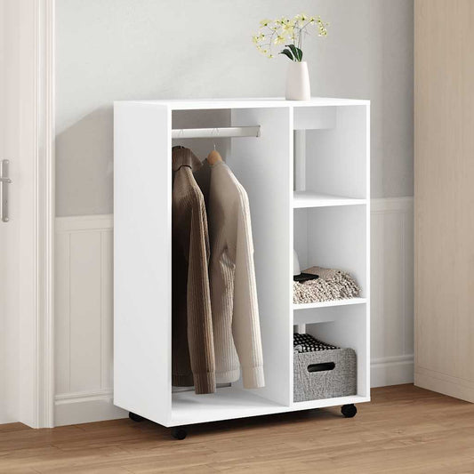 vidaXL Wardrobe | White | Engineered wood | Large | Rollable | Wardrobe 1