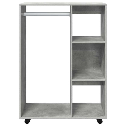 vidaXL Wardrobe | Concrete grey | Engineered wood | Medium |  Rollable 3