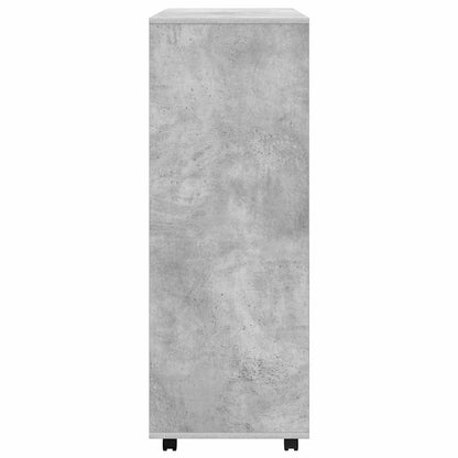 vidaXL Wardrobe | Concrete grey | Engineered wood | Medium |  Rollable 4