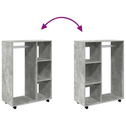 vidaXL Wardrobe | Concrete grey | Engineered wood | Medium |  Rollable 6