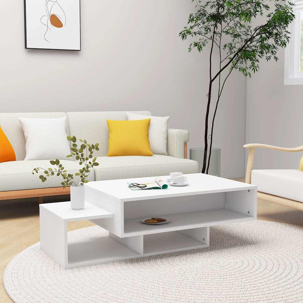 vidaXL Coffee Table | White | Engineered wood | Coffee Table | Rectangular 1