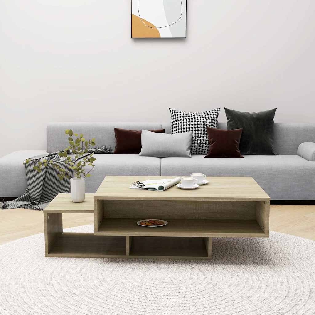 vidaXL Coffee Table | Sonoma oak | Engineered wood | Medium | Coffee Table 3