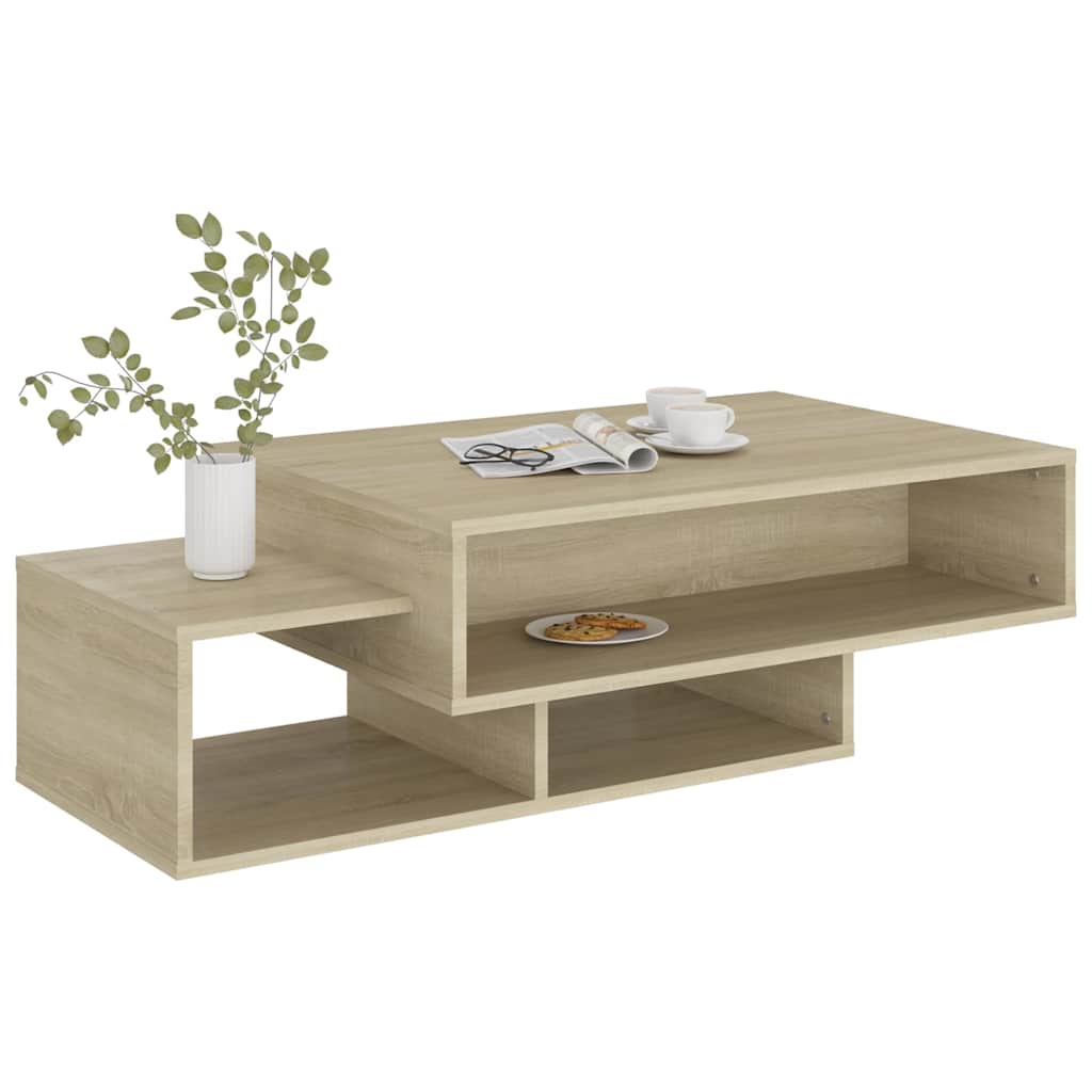 vidaXL Coffee Table | Sonoma oak | Engineered wood | Medium | Coffee Table 4
