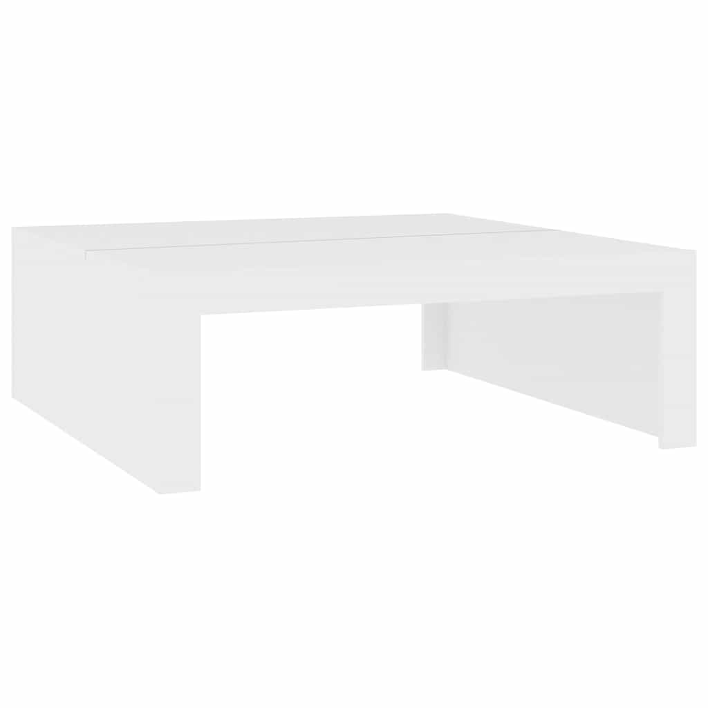 vidaXL Coffee Table | White | Engineered wood | 100 x 100 cm | Modern 2