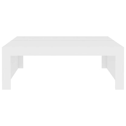 vidaXL Coffee Table | White | Engineered wood | 100 x 100 cm | Modern 5