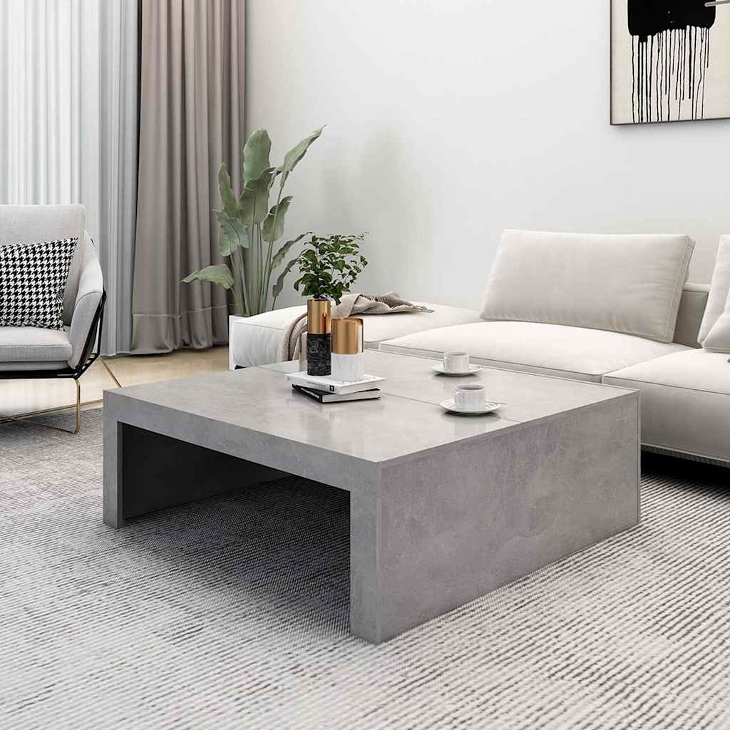 vidaXL Coffee Table | Concrete Grey | Engineered Wood | Medium | Modern 3