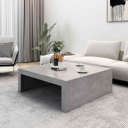 vidaXL Coffee Table | Concrete Grey | Engineered Wood | Medium | Modern 3