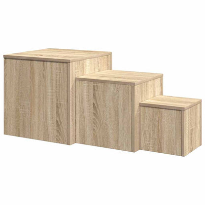 vidaXL Side Table | Set of 3 | Sonoma Oak | Engineered Wood 6