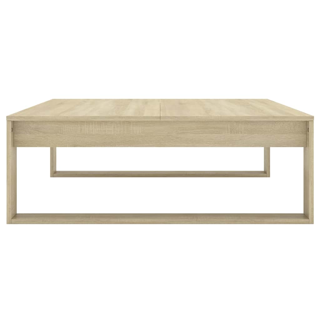 808633 vidaXL Coffee Table Sonoma Oak 100x100x35 cm Engineered Wood 5