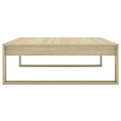 808633 vidaXL Coffee Table Sonoma Oak 100x100x35 cm Engineered Wood 5