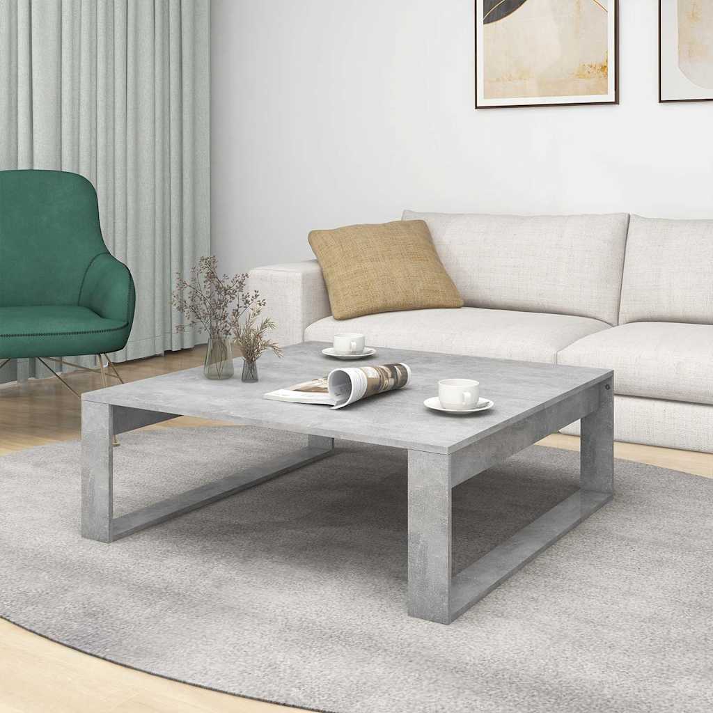 808634 vidaXL Coffee Table Concrete Grey 100x100x35 cm Engineered Wood 3
