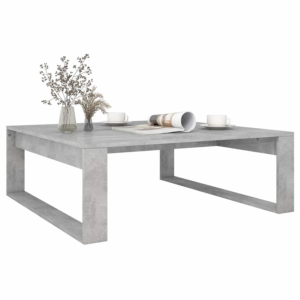 808634 vidaXL Coffee Table Concrete Grey 100x100x35 cm Engineered Wood 6