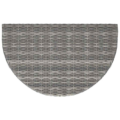 vidaXL Garden Table | Grey | Poly rattan, powder-coated steel | Medium | Durable 6