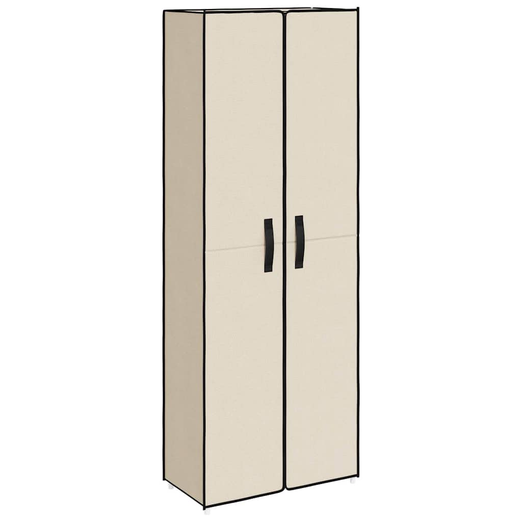 vidaXL Shoe Rack | Cream | Fabric, Steel | Large | Shoe Storage Cabinet 2