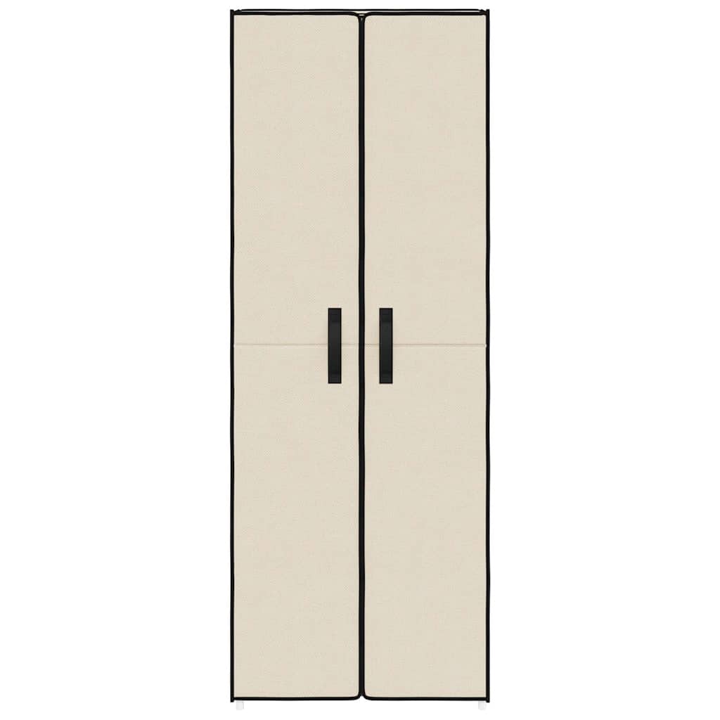 vidaXL Shoe Rack | Cream | Fabric, Steel | Large | Shoe Storage Cabinet 4