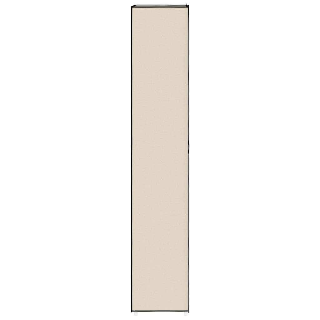 vidaXL Shoe Rack | Cream | Fabric, Steel | Large | Shoe Storage Cabinet 6