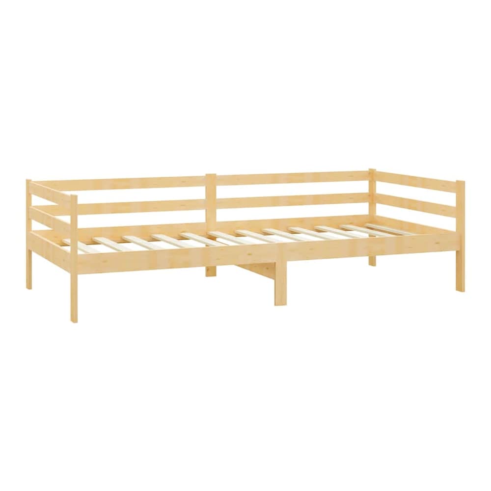 Day Bed without Mattress Solid Wood Pine Natural 90 cm