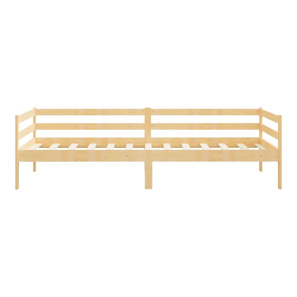 Day Bed without Mattress Solid Wood Pine Natural 90 cm