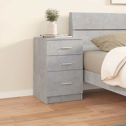 vidaXL Bed Cabinet Concrete Grey 40x40x63 cm Engineered Wood 1