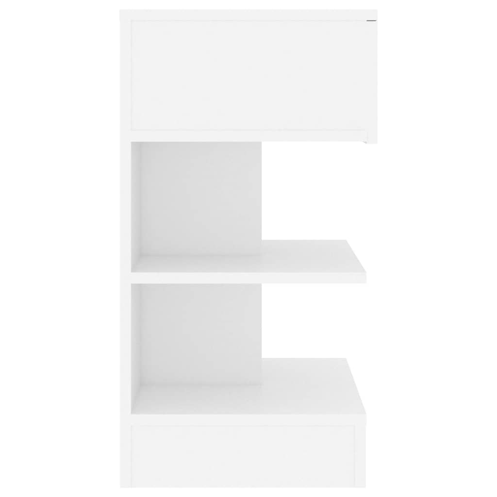 808648 vidaXL Bedside Cabinet White 40x35x65 cm Engineered Wood 5