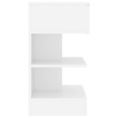 808648 vidaXL Bedside Cabinet White 40x35x65 cm Engineered Wood 5