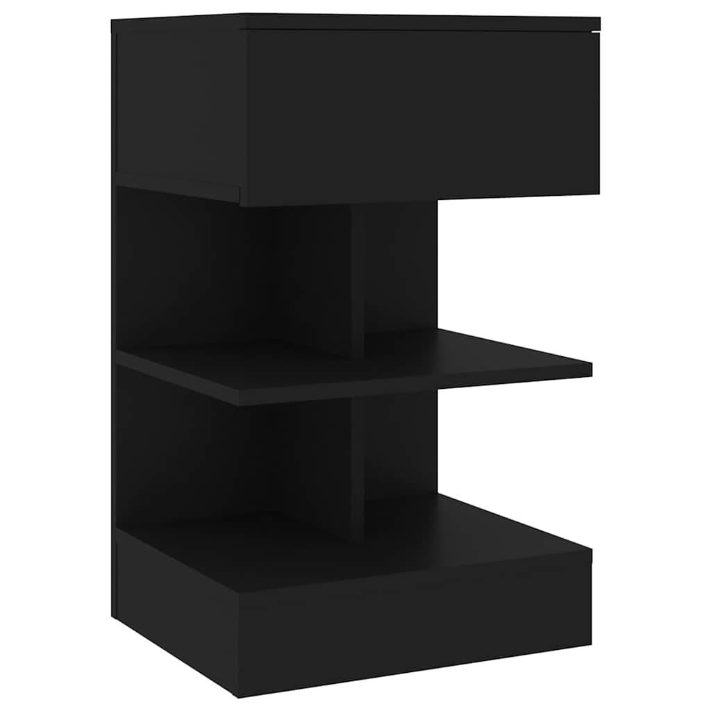 808651 vidaXL Bedside Cabinets 2 pcs Black 40x35x65 cm 5