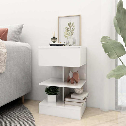 808661 vidaXL Bedside Cabinets 2 pcs High Gloss White 40x35x65 cm 4