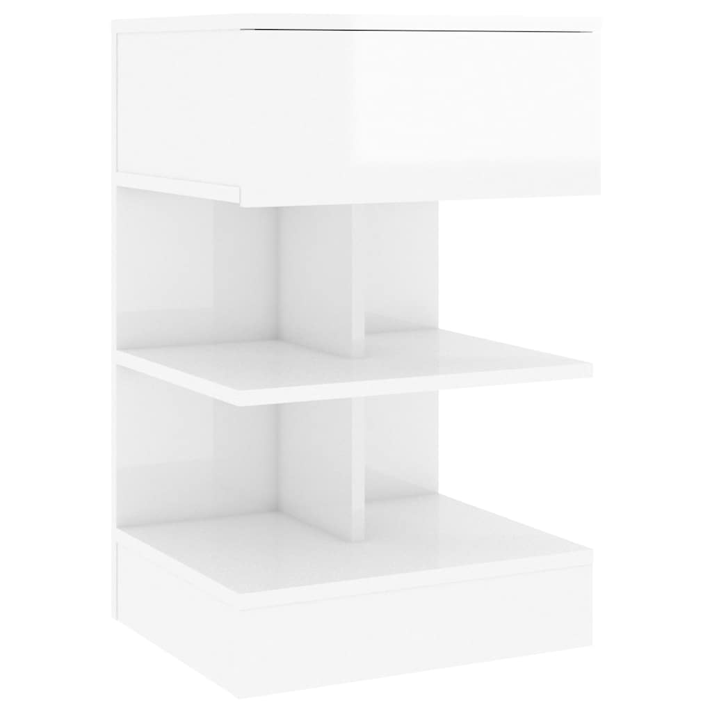 808661 vidaXL Bedside Cabinets 2 pcs High Gloss White 40x35x65 cm 5