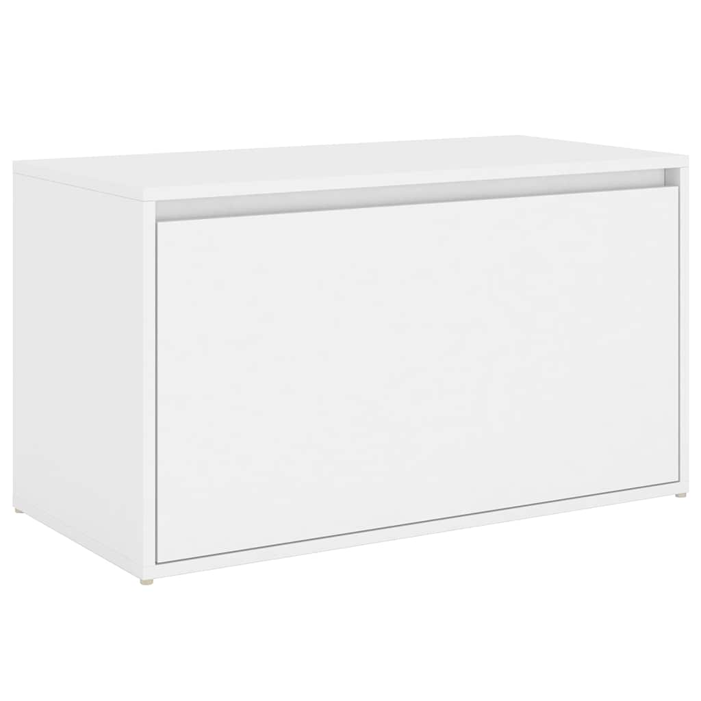 Hall Bench 80x40x45 cm Engineered Wood White