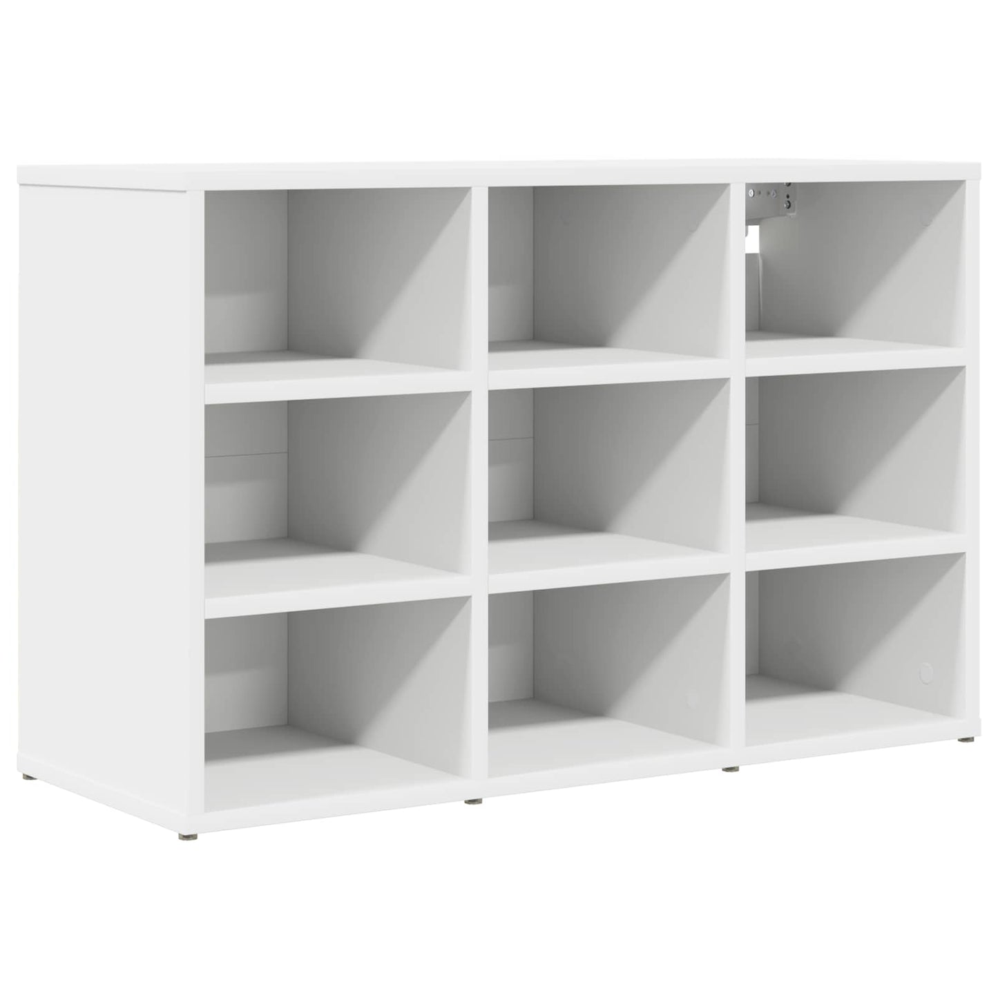 vidaXL Shoe Cabinet 77.5 x 30 x 51 cm Engineered Wood White 2