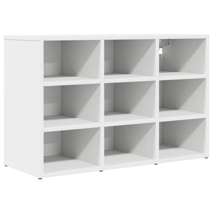 vidaXL Shoe Cabinet 77.5 x 30 x 51 cm Engineered Wood White 2