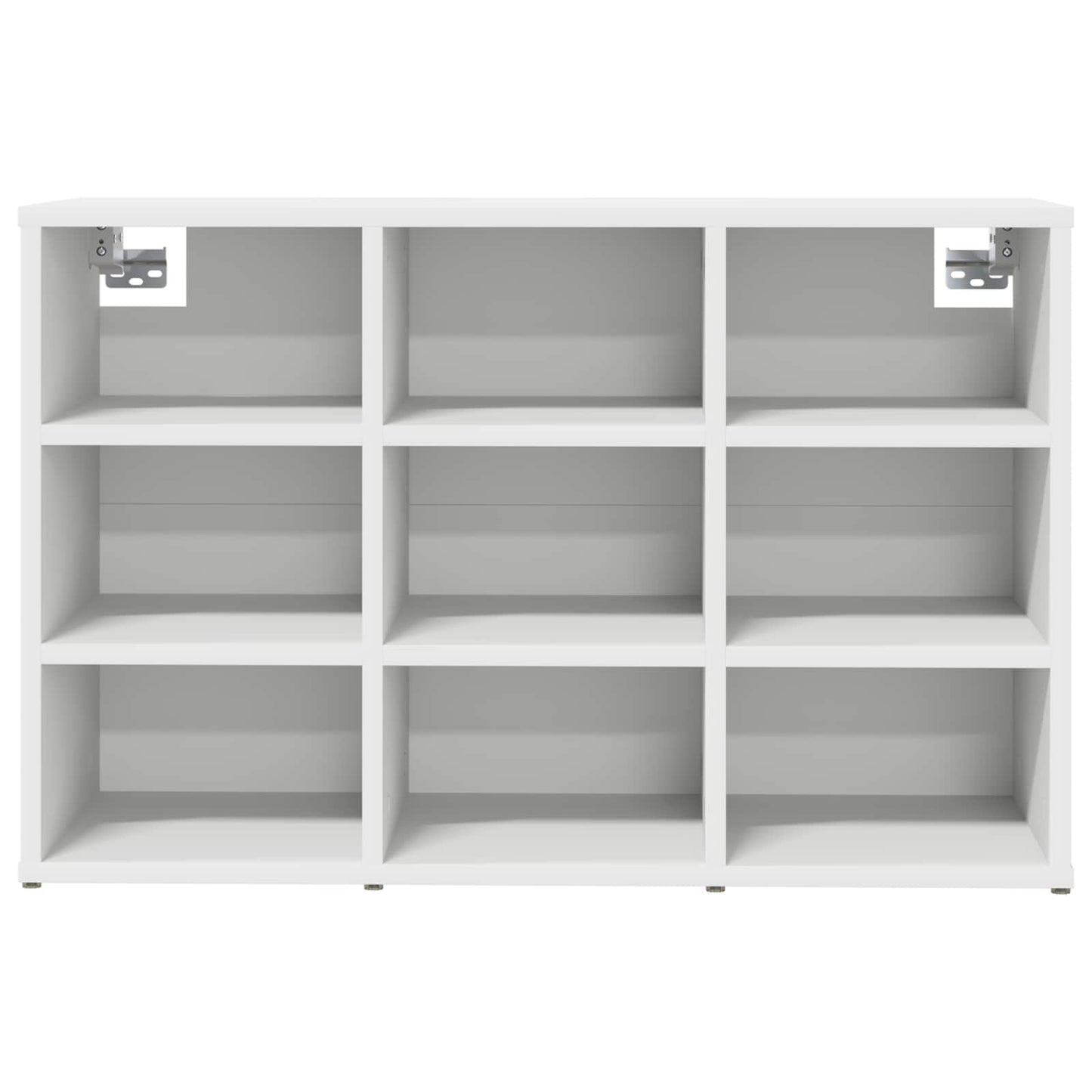 vidaXL Shoe Cabinet 77.5 x 30 x 51 cm Engineered Wood White 5