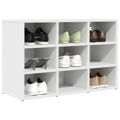 vidaXL Shoe Cabinet 77.5 x 30 x 51 cm Engineered Wood White 3