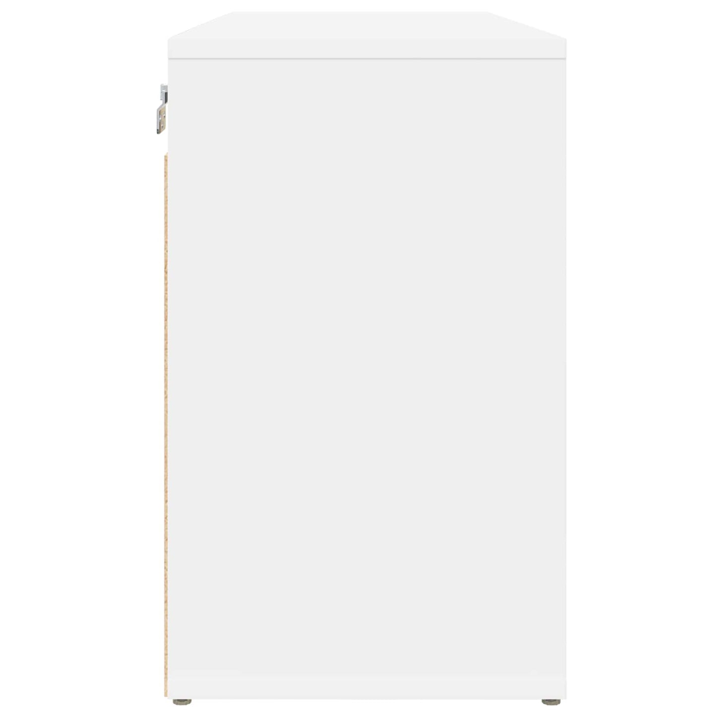 vidaXL Shoe Cabinet 77.5 x 30 x 51 cm Engineered Wood White 6