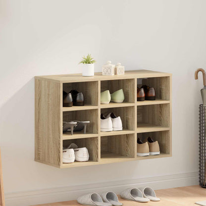 vidaXL Shoe Cabinet Engineered Wood Width 77.5 cm