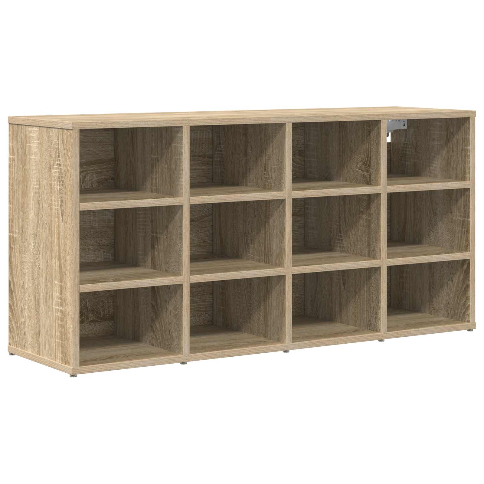 vidaXL Shoe Cabinet 103 x 30 x 51 cm Engineered Wood Sonoma Oak 2