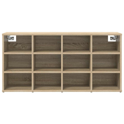vidaXL Shoe Cabinet 103 x 30 x 51 cm Engineered Wood Sonoma Oak 5